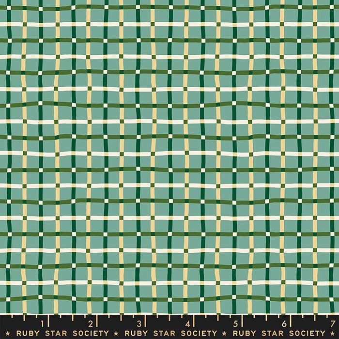 Verbena by Jen Hewett | Ruby Star Society | Trellis Watercress | Dark Green