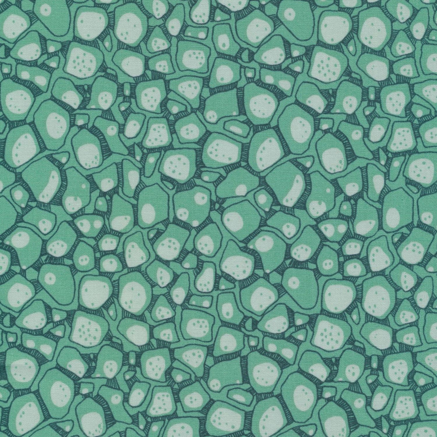 Into the Woods von Sarah Watson  für Cloud9 Fabrics | Look Close Blue | Bio-Baumwolle