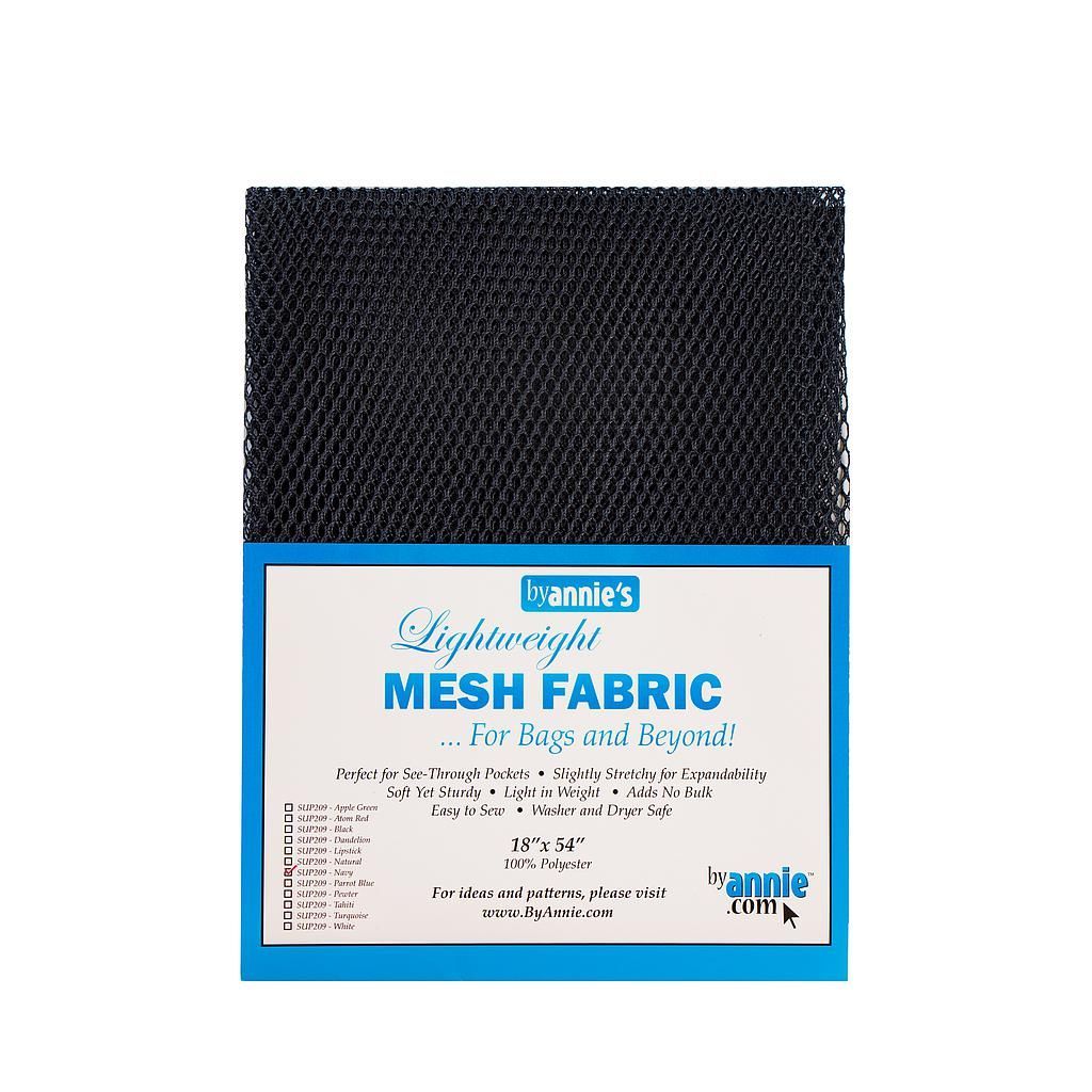by Annie's Lightweight Mesh Fabric | Netzstoff - Navy