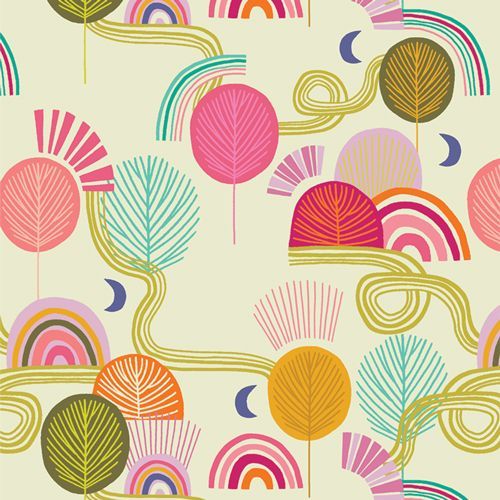 Sunrise Sunset von Jessica Swift für Art Gallery Fabrics | Rise and Glow in Flanell