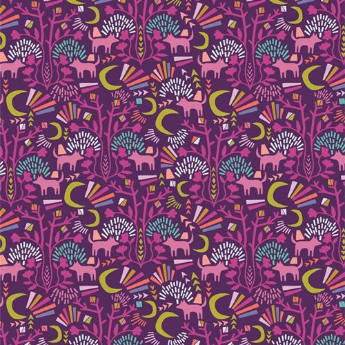 Sunrise Sunset von Jessica Swift für Art Gallery Fabrics | Midnight Moonlight Sunrise Sunset von Jessica Swift für Art Gallery Fabrics | Midnight Moonlight