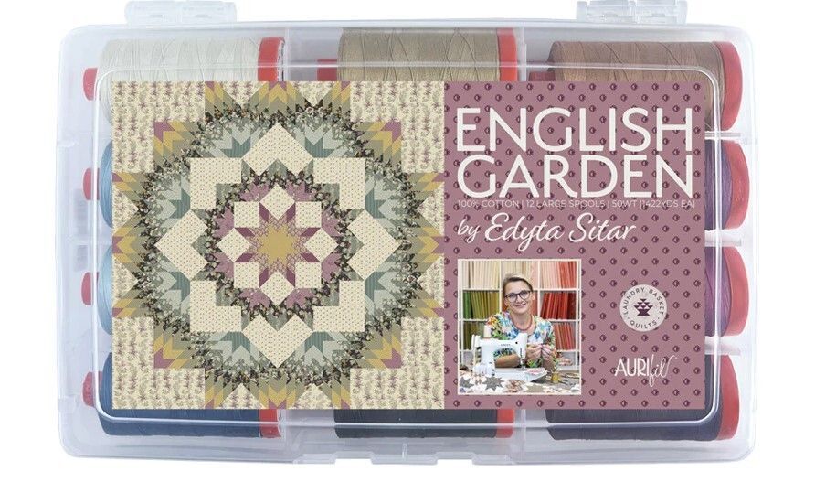 English Garden von Edyta Sitar | Garnkollektion von Aurifil | 50wt