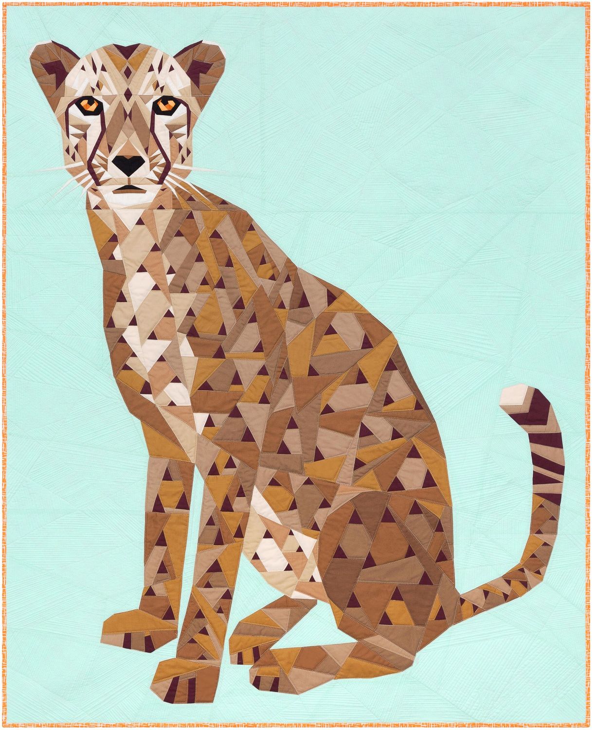 FPP Pattern | The Cheetah Abstractions Quilt | Violet Craft