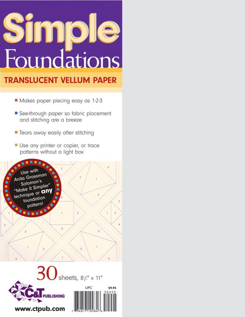 Simple Foundations Translucent Vellum Paper | 8 ½" x 11" | 25 Blätter