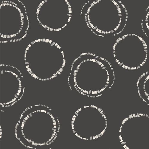 Round Markings Carbon | InkPerfect Carbon Edition von AGF Studio für Art Gallery Fabrics