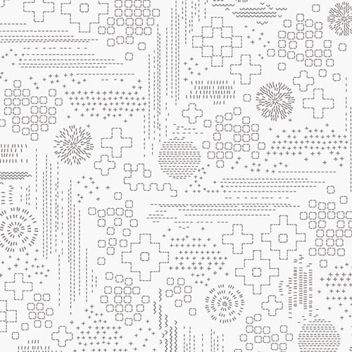 Sashiko Craft Ash | InkPerfect Carbon Edition von AGF Studio für Art Gallery Fabrics