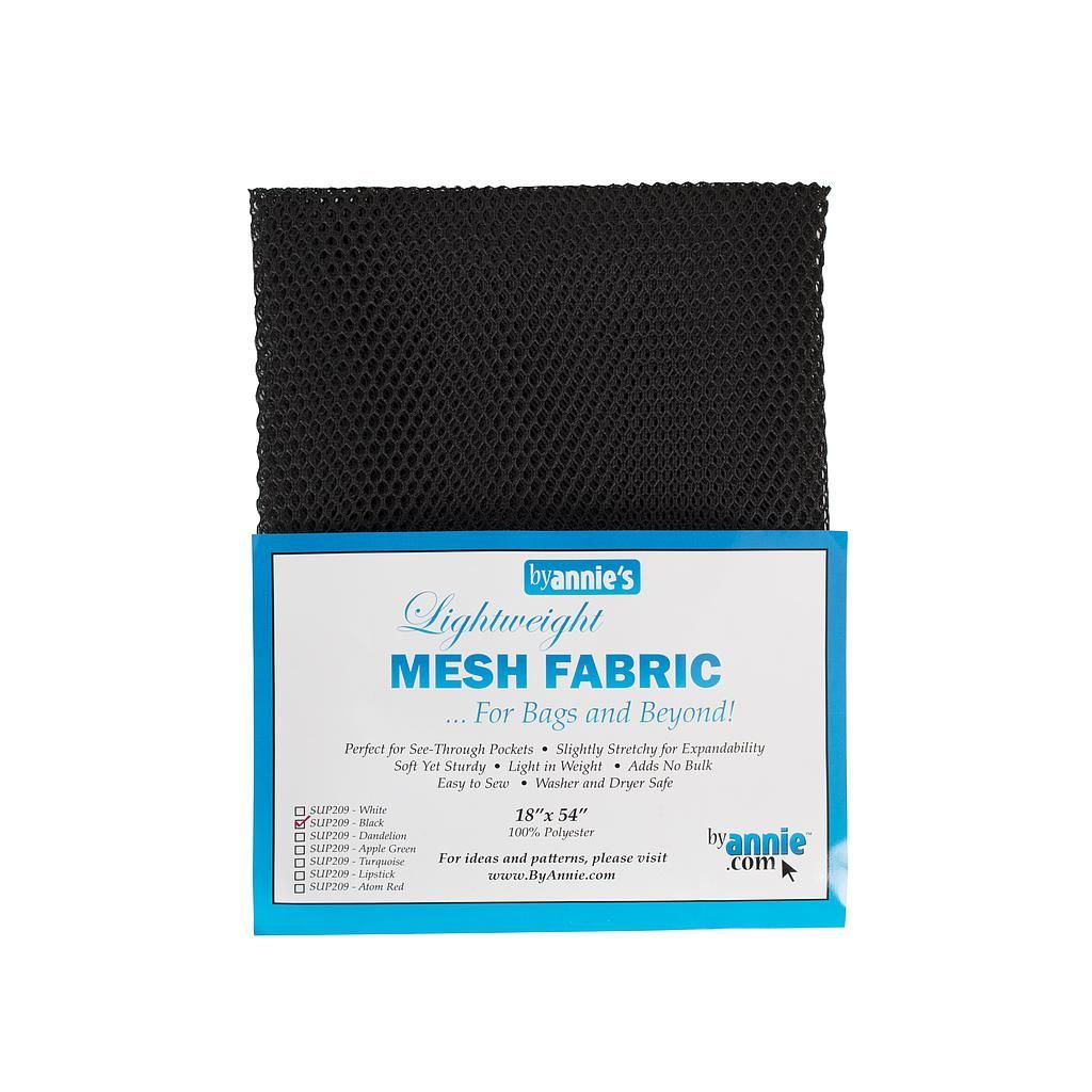 by Annie's Lightweight Mesh Fabric | Netzstoff - Black