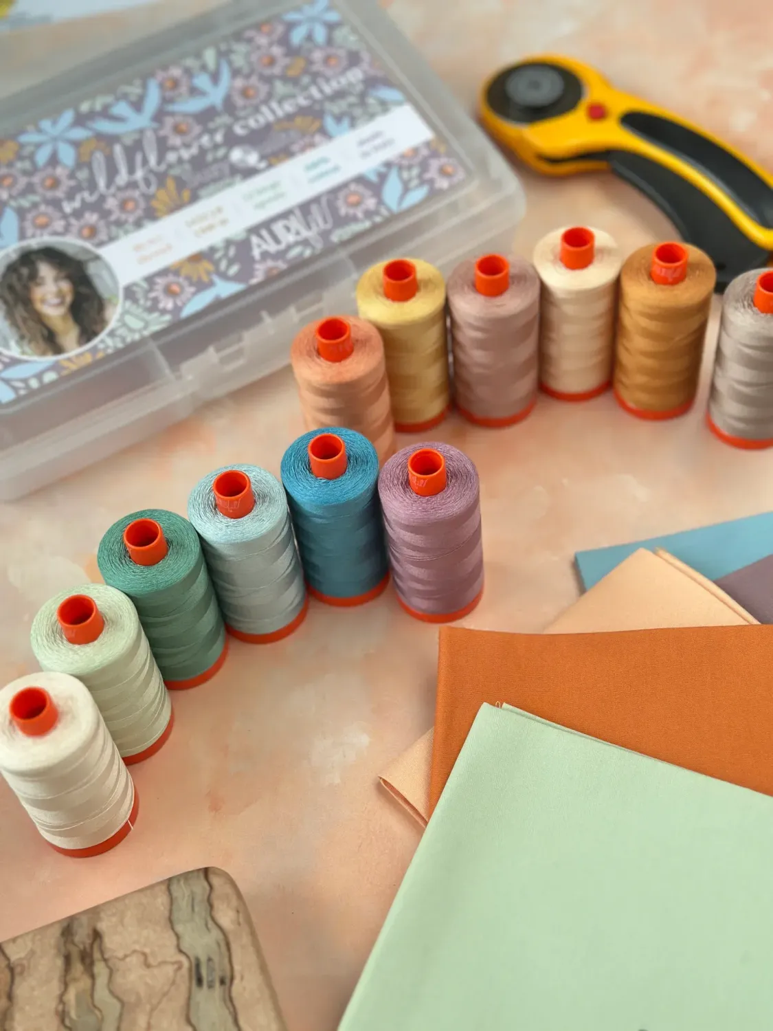 Aurifil Wildflower Collection created by Suzy Quilts | 50wt