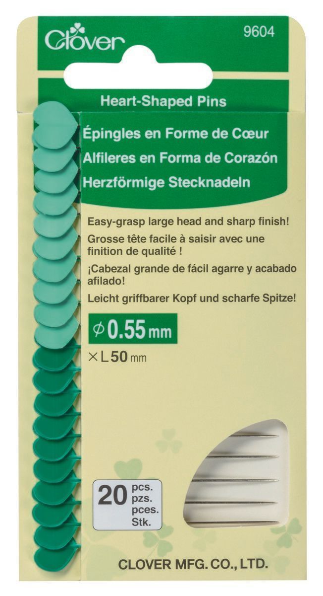 Clover | Herzförmige Stecknadeln | No. 9604