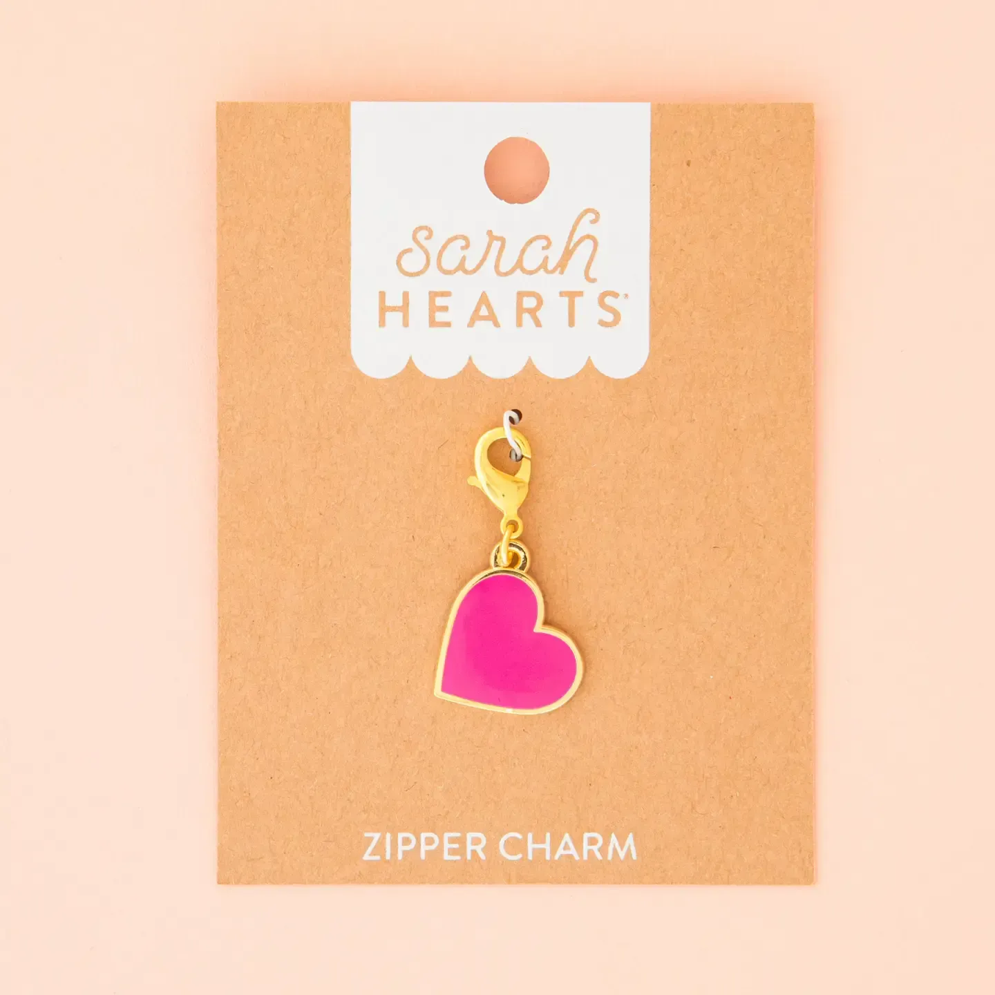 Sarah Hearts Reißverschlussanhänger Zipper Charm | Herz