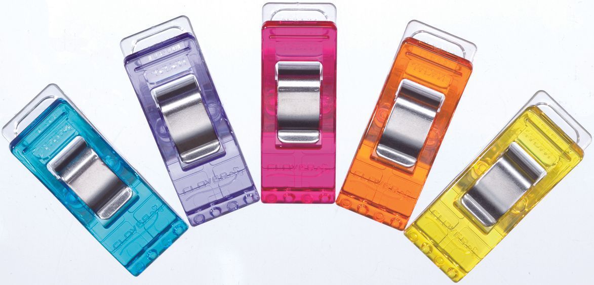 Clover Wonder Clips Stoffklammern | 10er Clover - Bunt, Neongrün oder Rot