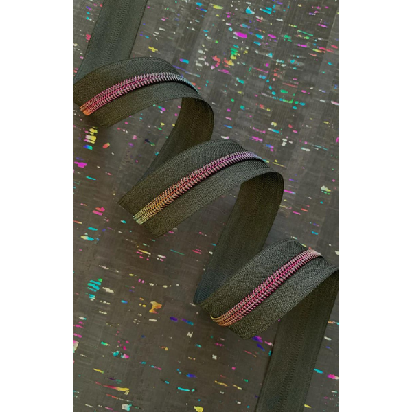 Reißverschluss Rainbow - schwarz | Nr. 5 - 2,7 m | ohne Schieber