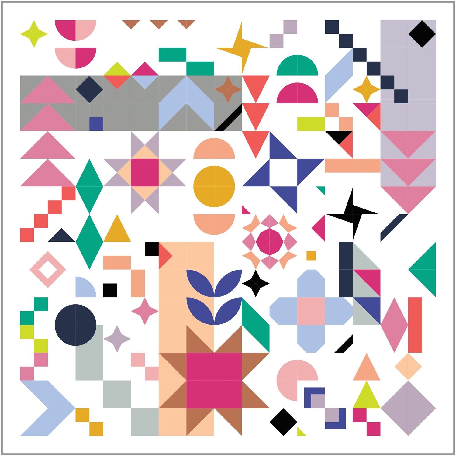 Quilt Kit | Gather & Sew featuring AGF PURE Solids | Lou Orth