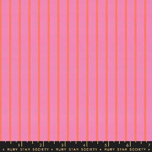 Ruby Star Society | Warp Weft Ooh Lucky Lucky | Apron Stripe Wovens Stripe Garment | Bright Pink