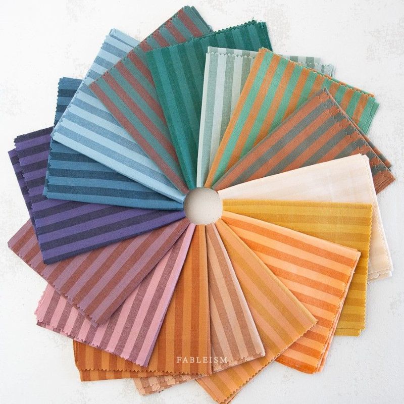 Fableism - Sun Stripes | Fat Quarter Bundle Fableism - Sun Stripes | Fat Quarter Bundle