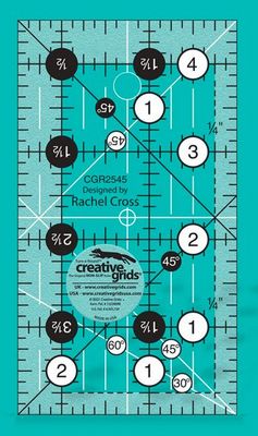 Creative Grids Lineal 2 ½ Creative Grids Lineal 2 ½" x 4 ½" | Quilt Lineal | Non slip