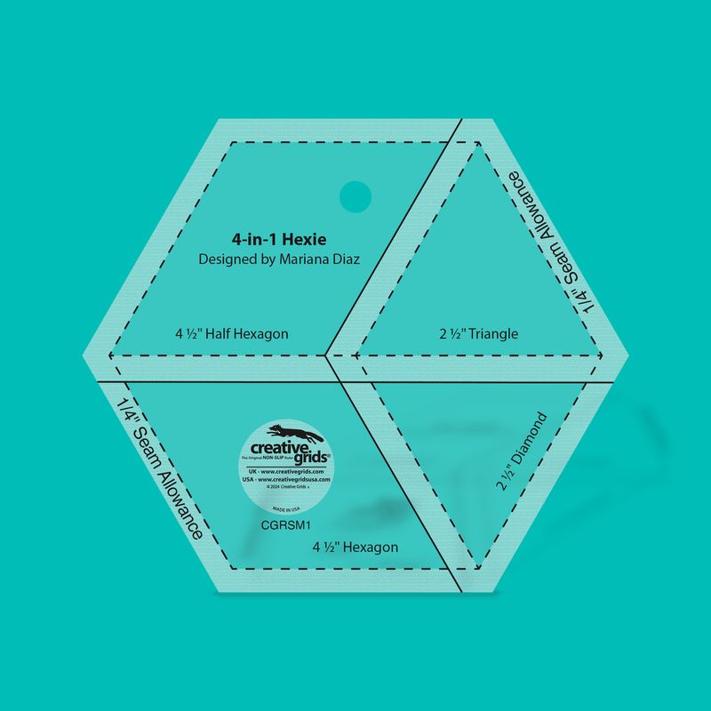 Creative Grids 4-in-1 Hexie by Marina Diaz | Non slip Creative Grids 4-in-1 Hexie by Marina Diaz | Non slip