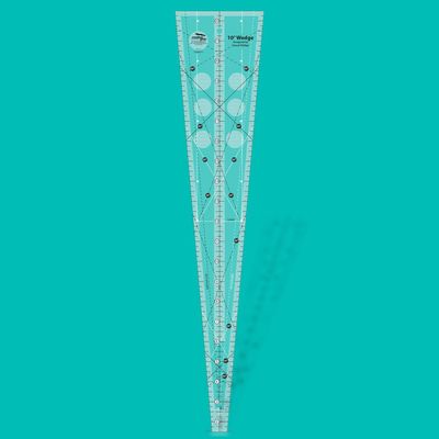 Creative Grids 10° Wedge Ruler Lineal | by Cheryl Phillips | Non slip | CGRCP1 Creative Grids 10° Wedge Ruler Lineal | by Cheryl Phillips | Non slip | CGRCP1