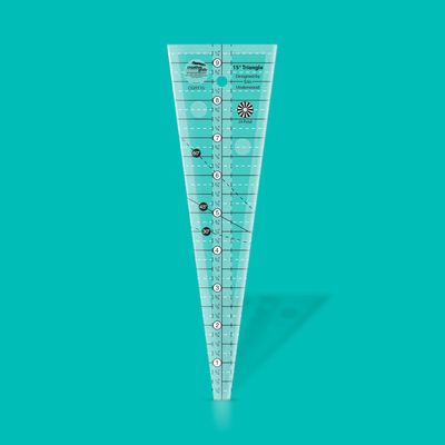 Creative Grids 15° Triangle Ruler Lineal | by Erin Underwood | Non slip | CGRT15 Creative Grids 15° Triangle Ruler Lineal | by Erin Underwood | Non slip | CGRT15