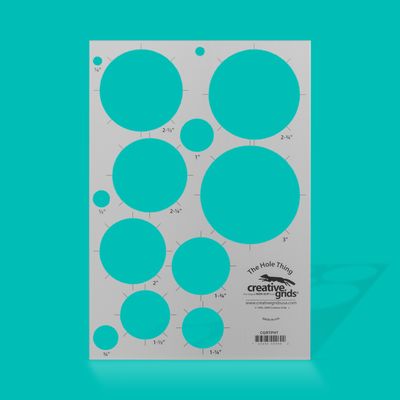 Creative Grids The Hole Thing Template Plastic | CGRTPHT Creative Grids The Hole Thing Template Plastic | CGRTPHT