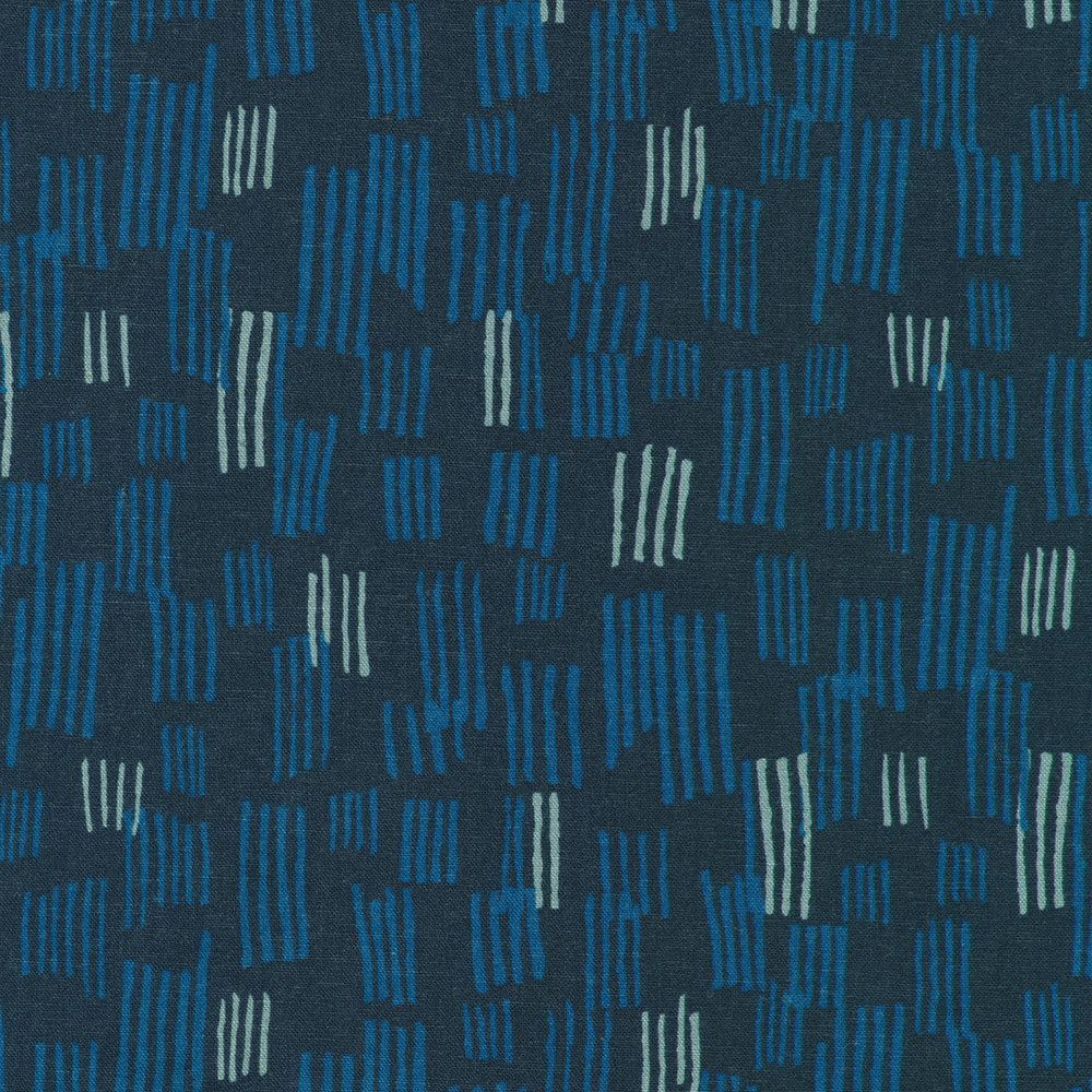 Orchard Run von Anna Graham für Robert Kaufmann Fabrics - Lines Blue | AFH-23148-4