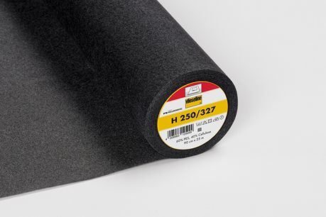 H 250 Bügeleinlage  | Schwarz - 90 cm breit | Vlieseline Freudenberg