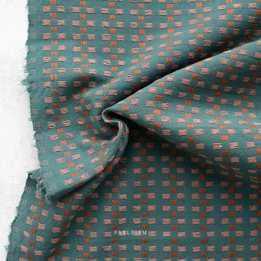 Fableism | Canyon Springs | Basket Weave - Teal