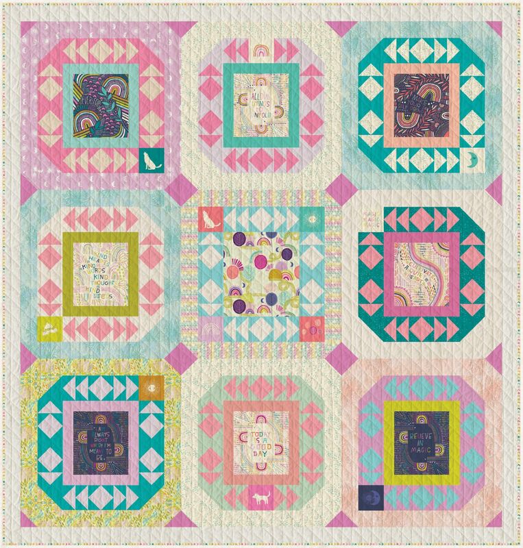 Quilt Kit | Today is good Day - feat. Sunrise Sunset von Art Gallery Fabrics Quilt Kit | Today is good Day - feat. Sunrise Sunset von Art Gallery Fabrics