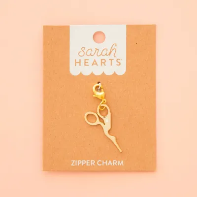 Sarah Hearts Reißverschlussanhänger Zipper Charm | Gold Stork Scissor Sarah Hearts Reißverschlussanhänger Zipper Charm | Gold Stork Scissor