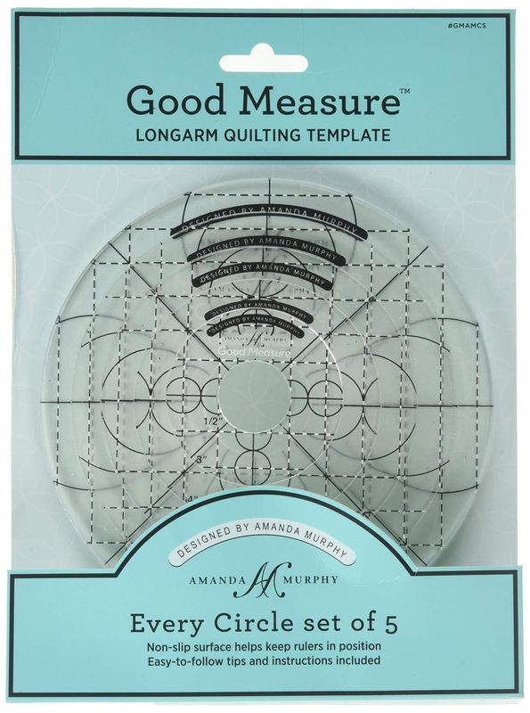 Every Circle | Good Measure Ruler | Quiltlineal Set von Amanda Murphy - High Shank Every Circle | Good Measure Ruler | Quiltlineal Set von Amanda Murphy - High Shank