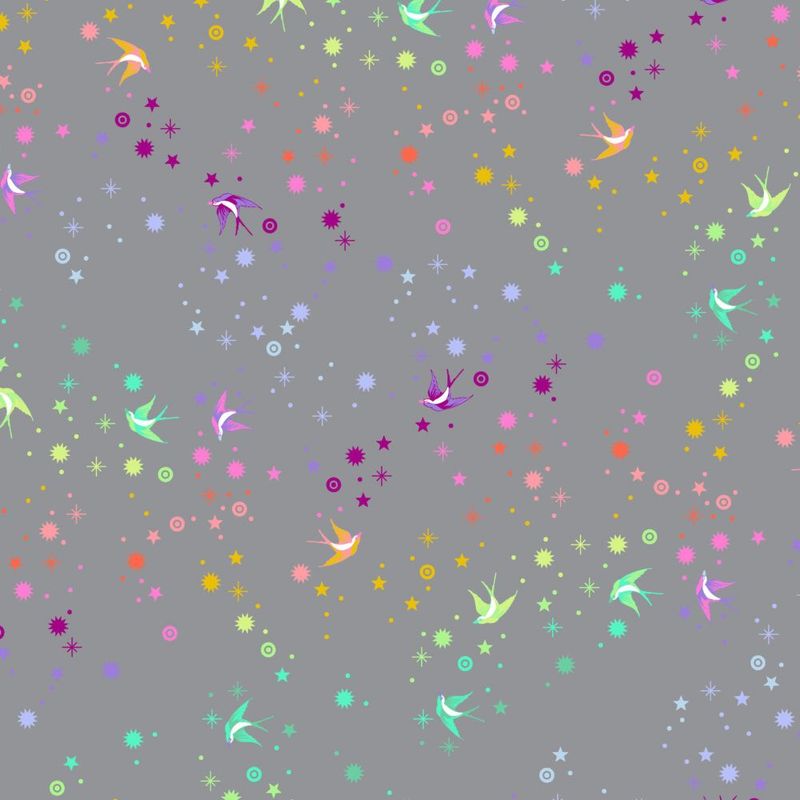 Tula Pink  Graywork | True Colors Fairy Dust | Shadow