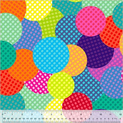 108 108" Rückseitenstoff | Rainbow Dots | by Heather Givans Of Crimson Tate