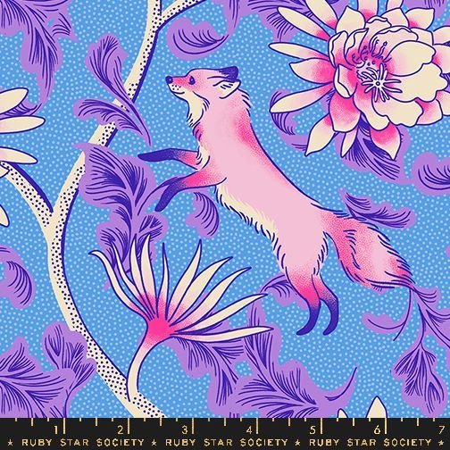 Glow Garden | Fox Bloom - Lindley Blue | Ruby Star Society