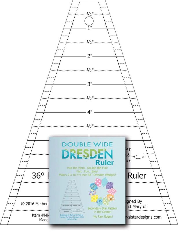 Double Wide Dresden Ruler | Me and My Sister Designs Double Wide Dresden Ruler | Me and My Sister Designs