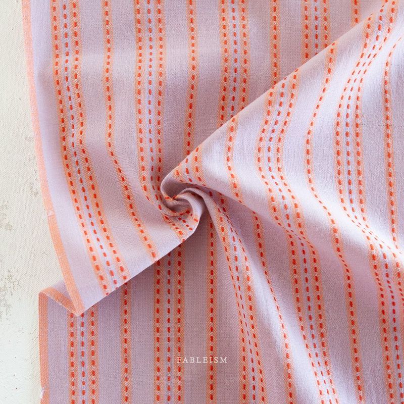 Stitch Stripe in Lavender | Lucky Loom by Fableism Stitch Stripe in Lavender | Lucky Loom by Fableism