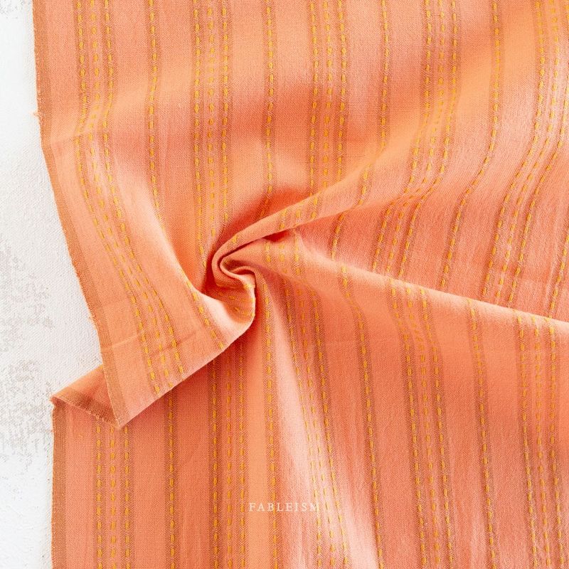Stitch Stripe in Ginger | Lucky Loom by Fableism Stitch Stripe in Ginger | Lucky Loom by Fableism