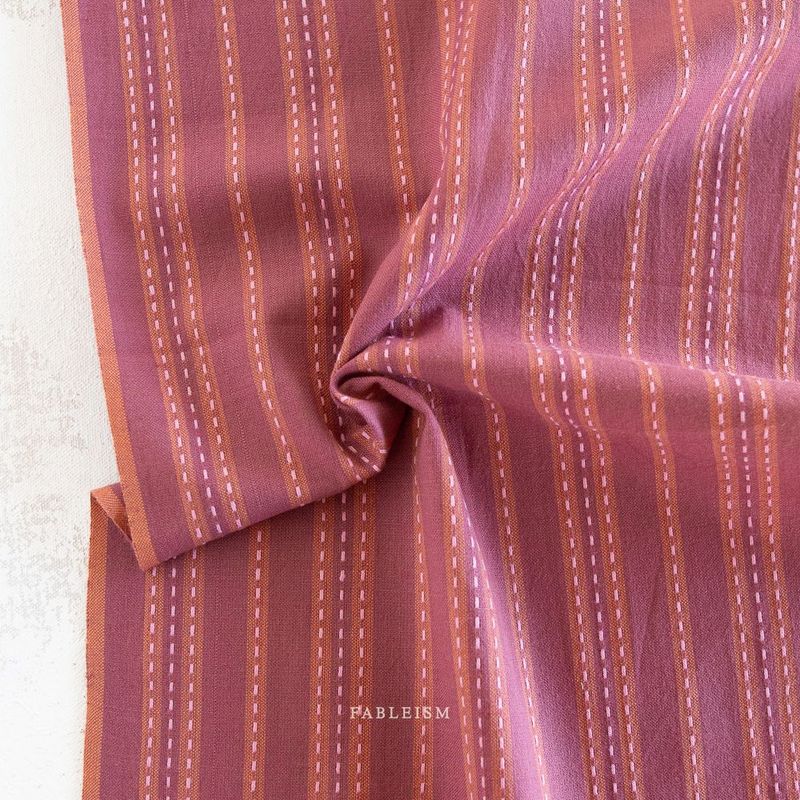 Stitch Stripe in Blackberry | Lucky Loom by Fableism Stitch Stripe in Blackberry | Lucky Loom by Fableism