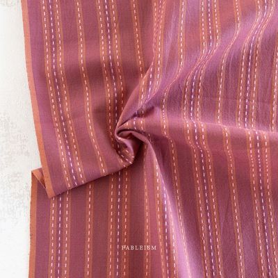 Stitch Stripe in Blackberry | Lucky Loom by Fableism Stitch Stripe in Blackberry | Lucky Loom by Fableism