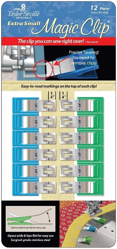 Stoffklammern Taylor Seville Magic Clips - Extra Small (12er Pack) Taylor Seville Magic Clips | Quiltwinkel.de