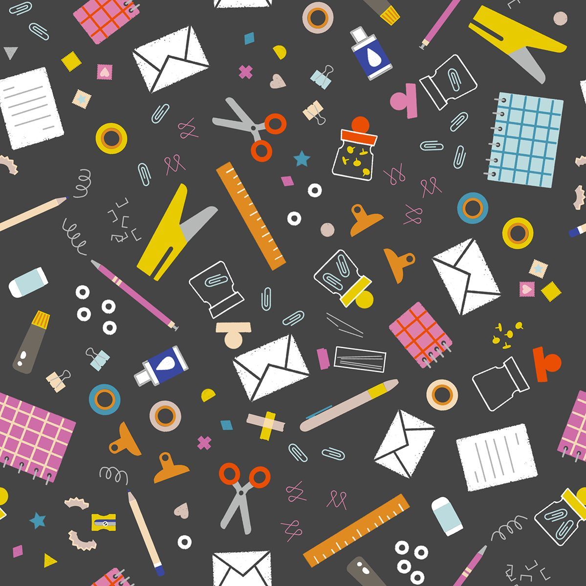 Salutations - Tools in Soft Black​ | Rashida Coleman-Hale für Ruby Star Society | RS1091 16, Stoffgröße: Fat Quarter