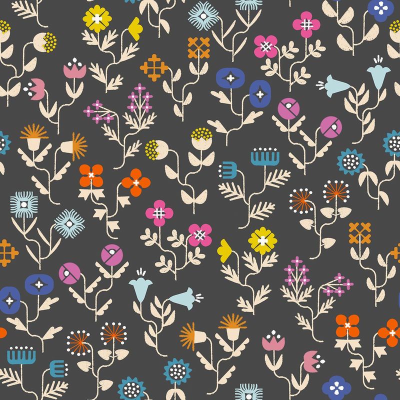 Salutations - Forget Me Not in Soft Black | Rashida Coleman-Hale für Ruby Star Society | RS1092 17 Salutations - Forget Me Not in Soft Black | Rashida Coleman-Hale für Ruby Star Society | RS1092 17