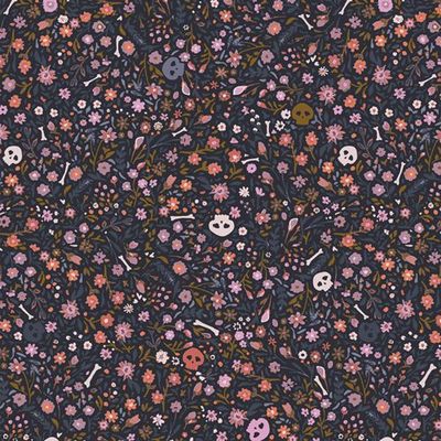 Boneyard Nocturnal | Eerie von Katarina Roccella für Art Gallery Fabrics Boneyard Nocturnal | Eerie von Katarina Roccella für Art Gallery Fabrics