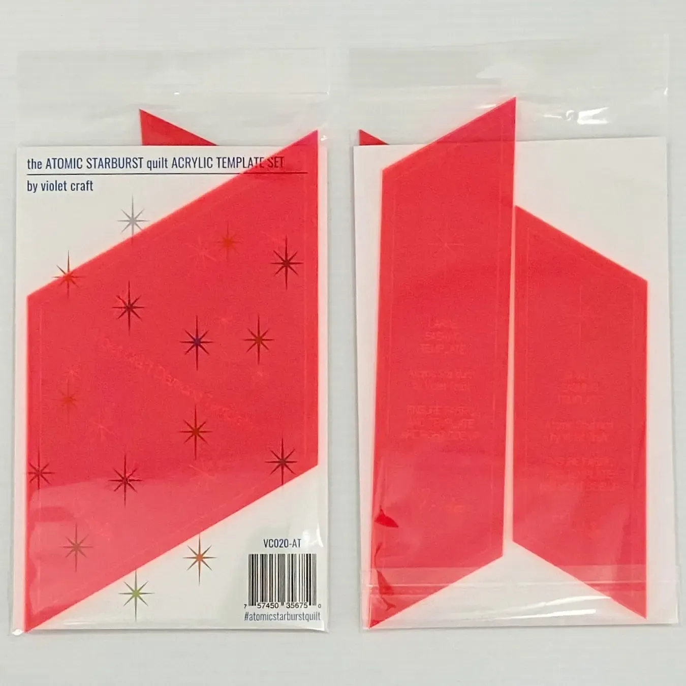Violet Craft - Atomic Starburst Acryl-Schablonenset (VC020-AT)