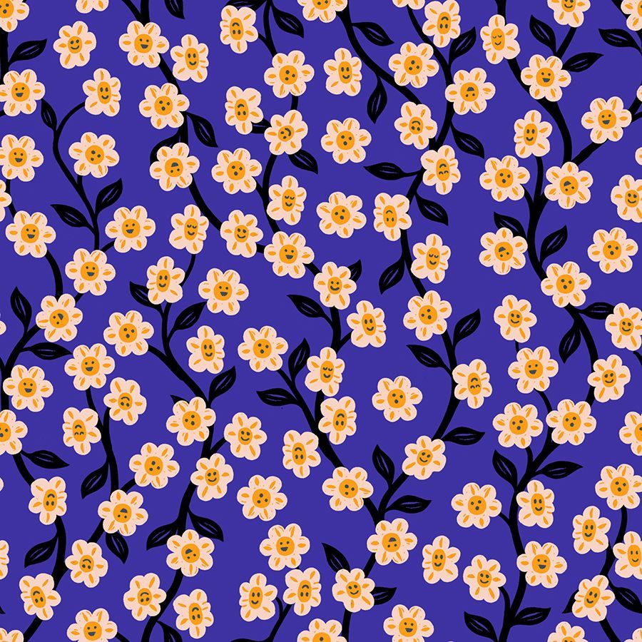 Hello Alice - Chatty Garden in Blacklight | Sarah Watts für Ruby Star Society