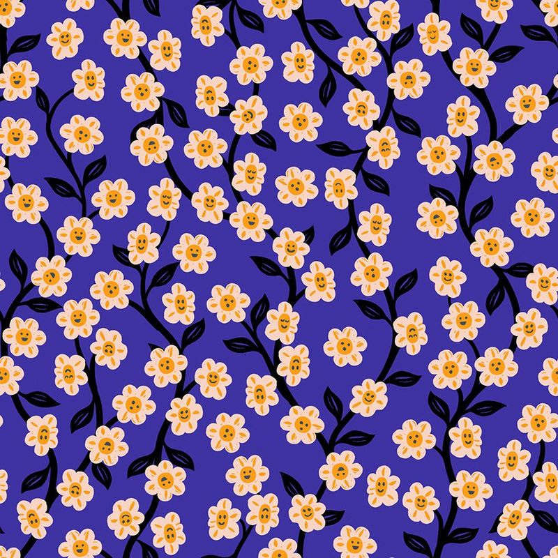 Hello Alice - Chatty Garden in Blacklight | Sarah Watts für Ruby Star Society Hello Alice - Chatty Garden in Blacklight | Sarah Watts für Ruby Star Society