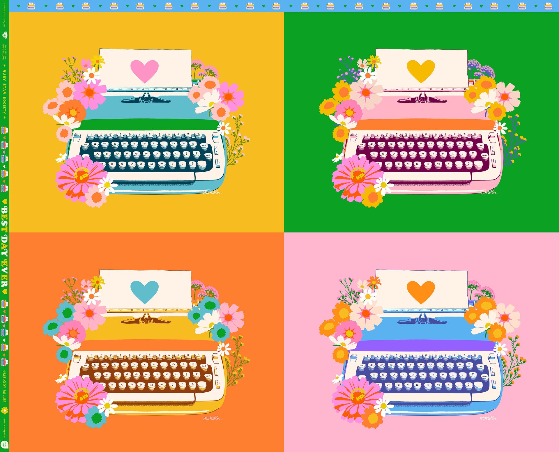 Best Day Ever - Typewriter Panele Multi | Melody Miller für Ruby Star Society
