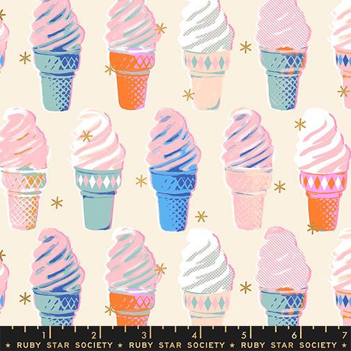Best Day Ever - Ice Cream Cones in Natural Metallic | Melody Miller für Ruby Star Society Best Day Ever - Ice Cream Cones in Natural Metallic | Melody Miller für Ruby Star Society