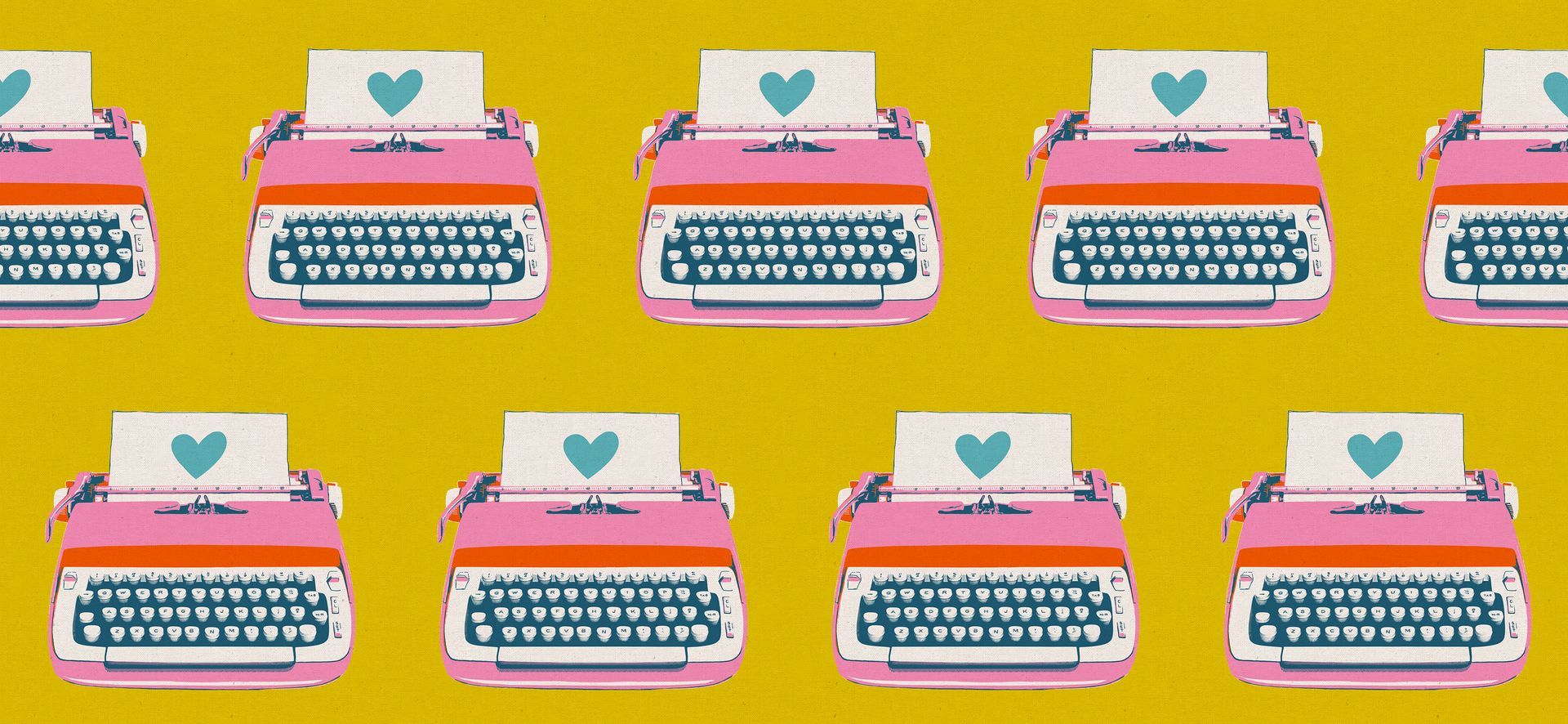 Best Day Ever - Typewriters in Golden Hour (Canvas) | Melody Miller für Ruby Star Society