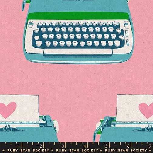 Best Day Ever - Typewriters in Posy (Canvas) | Melody Miller für Ruby Star Society Best Day Ever - Typewriters in Posy (Canvas) | Melody Miller für Ruby Star Society