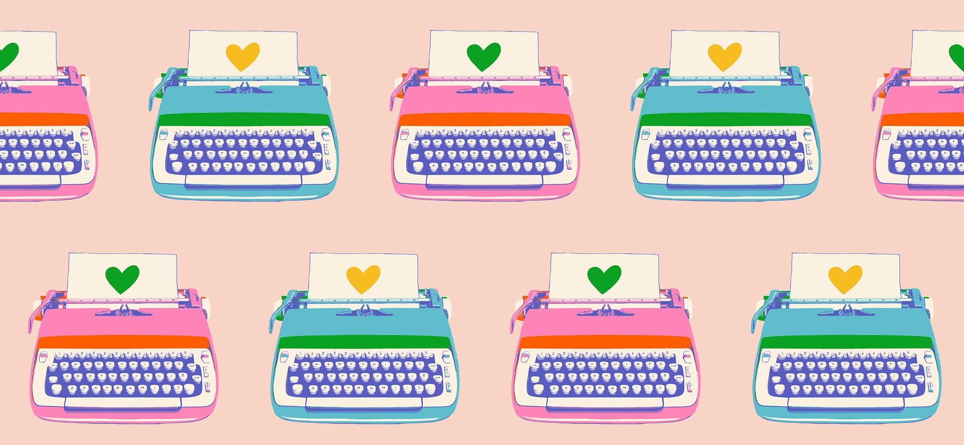 Best Day Ever - Typewriters in Vintage Pink | Melody Miller für Ruby Star Society